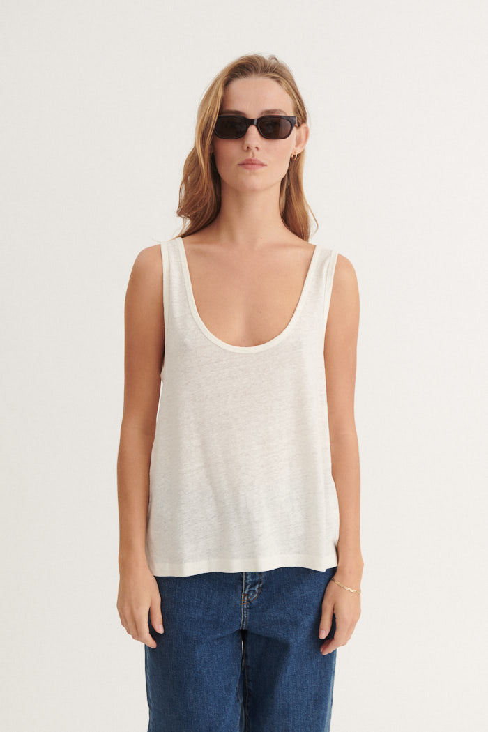 Basic Apparel Ryda Tank Toppe 003 Off White